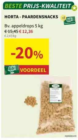 Horta horta - paardensnacks aanbieding