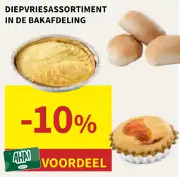 Horta diepvriesassortiment in de bakafdeling aanbieding