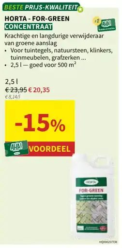 Horta Horta for-green concentrat aanbieding