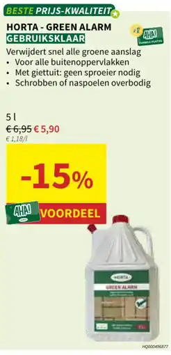 Horta Horta green alarm aanbieding
