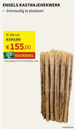Horta Engels kastanjehekwerk aanbieding