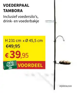 Horta voederpaal tambora aanbieding