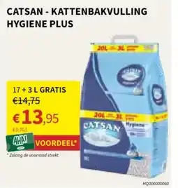 Horta catsan - kattenbakvulling hygiene plus aanbieding