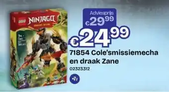 Cole's missiemecha en draak Zane