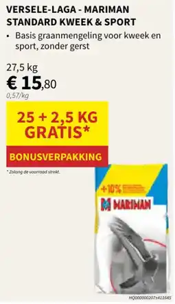 Horta versele-laga - mariman standard kweek & sport aanbieding