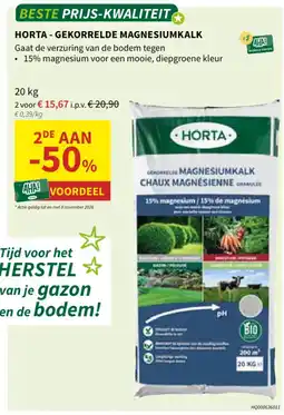 Horta Gekorrelde magnesiumkalk aanbieding
