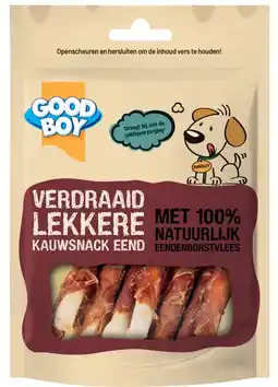 Albert Heijn Good boy Verdraaid lekkere kauwsnack eend aanbieding