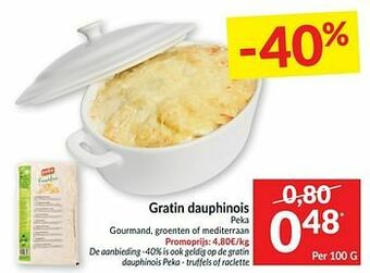 Intermarché Gratin dauphinois peka gourmand groenten of mediterraan aanbieding