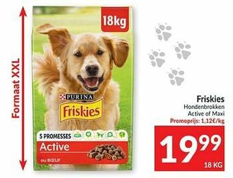 Friskies hondenbrokken active of maxi