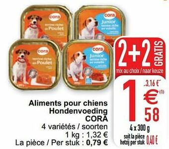 Cora Aliments pour chiens hondenvoeding cora aanbieding