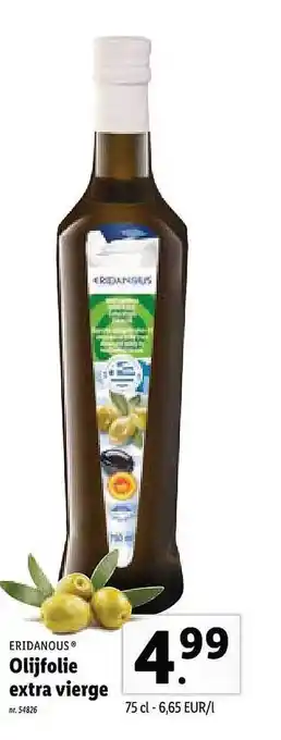 Lidl Eridanous Olijfolie Extra Vierge aanbieding
