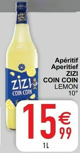 Cora Apéritif aperitief zizi coin coin lemon aanbieding