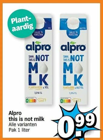 Albert Heijn Alpro this is not milk aanbieding