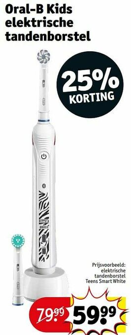 Kruidvat Elektrische tandenborstel teens smart white aanbieding