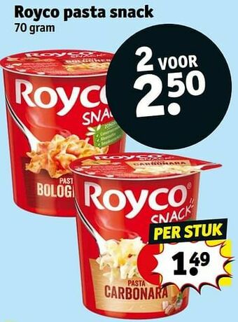 Kruidvat Royco pasta snack aanbieding