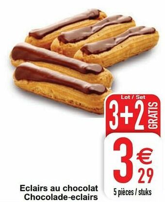 Cora Eclairs au chocolat chocolade-eclairs aanbieding