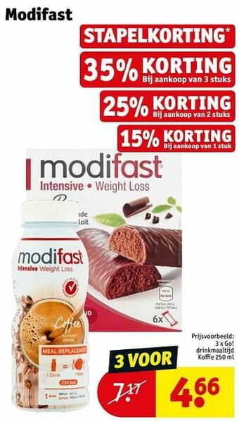 Kruidvat Go! drinkmaaltijd koffie aanbieding