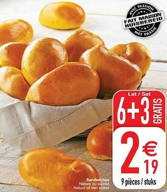 Cora Sandwiches aanbieding