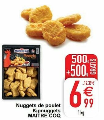 Cora Nuggets de poulet kipnuggets maître coq aanbieding