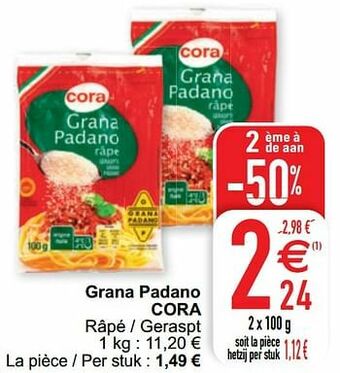Cora Grana padano cora aanbieding