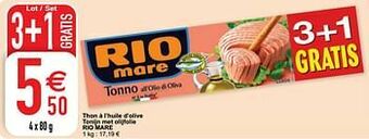 Cora Thon à l’huile d’olive tonijn met olijfolie rio mare aanbieding