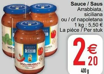 Cora Sauce - saus aanbieding