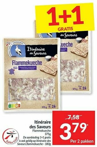 Intermarché Itinéraire des saveurs flammekueche aanbieding