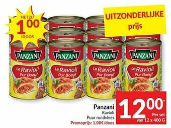 Panzani ravioli puur rundvlees