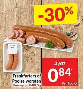 Intermarché Frankfurters of poolse worsten aanbieding