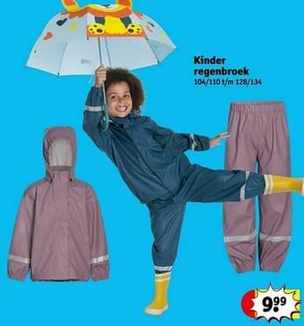 Kruidvat Kinder regenbroek aanbieding