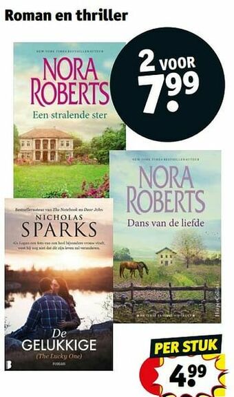 Kruidvat Roman en thriller aanbieding