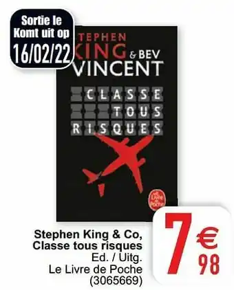 Cora Stephen king + co, classe tous risques aanbieding