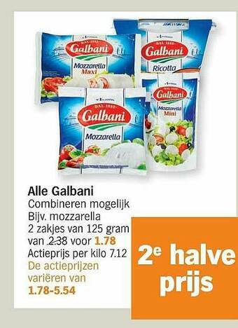 Albert Heijn Galbani aanbieding