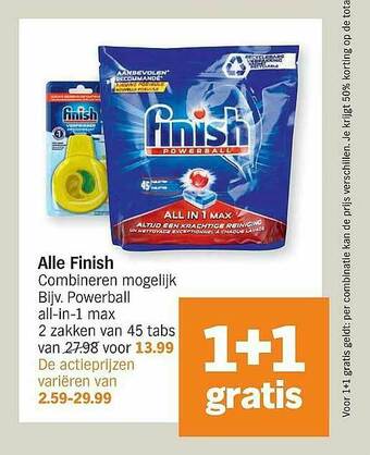 Albert Heijn Finish aanbieding