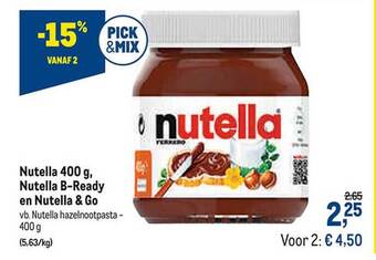 Makro Nutella aanbieding