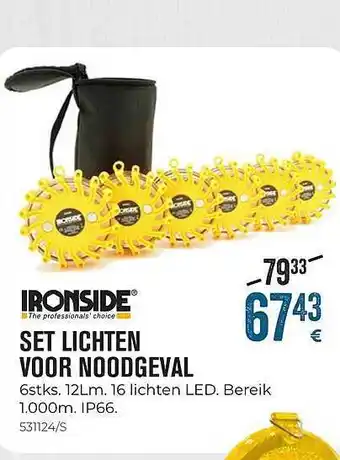 Meno Pro Ironside Set Lichten Voor Noodgeval aanbieding