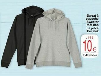 Cora Sweat à capuche sweater met kap aanbieding