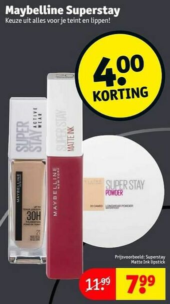 Kruidvat Superstay matte ink lipstick aanbieding