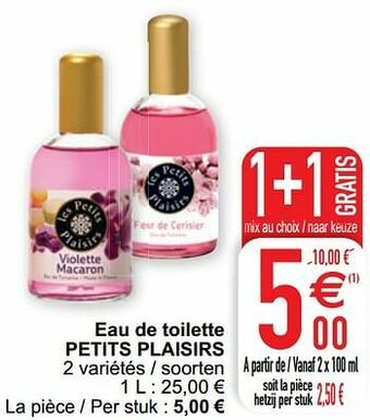 Cora Eau de toilette petits plaisirs aanbieding
