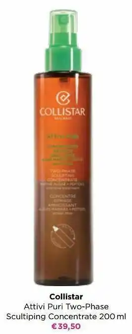 ICI PARIS XL Collistar attivi puri two-phase scultiping concentrate aanbieding
