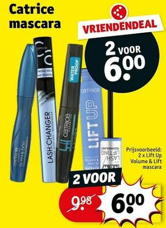 Kruidvat Lift up volume + lift mascara aanbieding