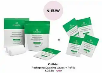 ICI PARIS XL Collistar reshaping draining wraps + refills aanbieding