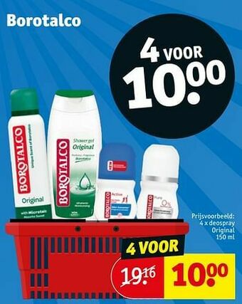 Kruidvat Deospray original aanbieding