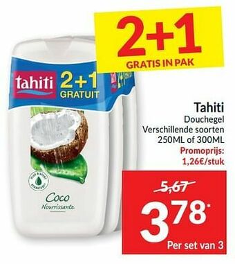 Intermarché Tahiti douchegel aanbieding