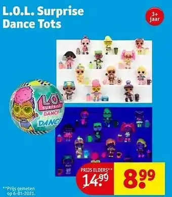 Kruidvat L.o.l. surprise dance tots aanbieding