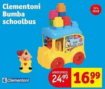 Kruidvat Clementoni bumba schoolbus aanbieding