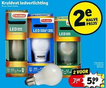 Kruidvat Kruidvat led classic e27 aanbieding