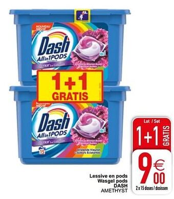Cora Lessive en pods wasgel pods dash aanbieding