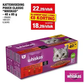 Kattenvoeding pouch classic whiskas