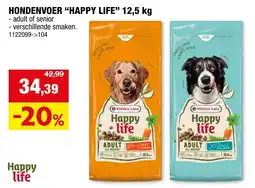 Hubo Hondenvoer happy life aanbieding